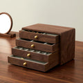 Elegant Wooden Jewelry Box with 4 Drawers for Men and Women - Perfect Storage Solution