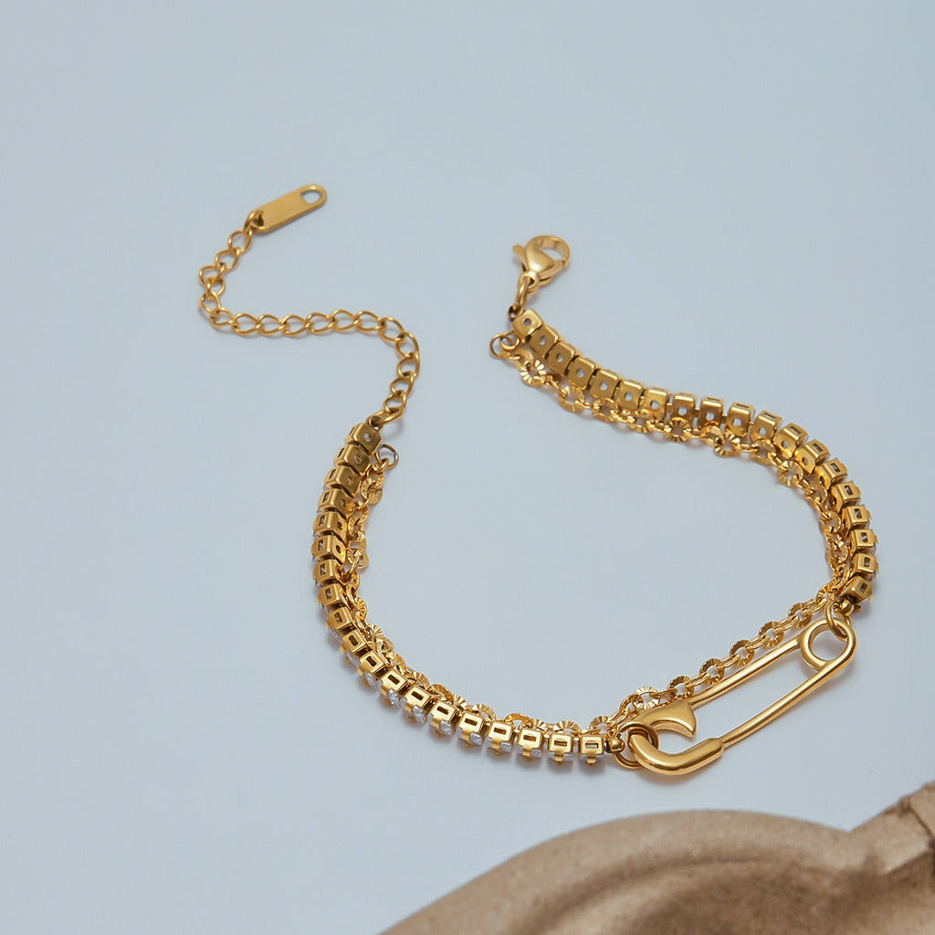 Safety Pin Bracelet