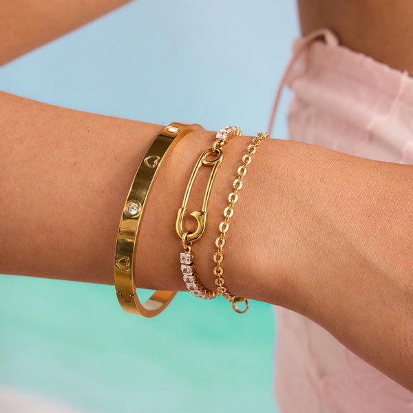 Safety Pin Bracelet