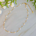 Ashley Freshwater Pearl Necklace - Waterproof Steel