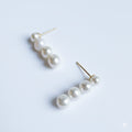 Graduated Freshwater Pearl Earrings