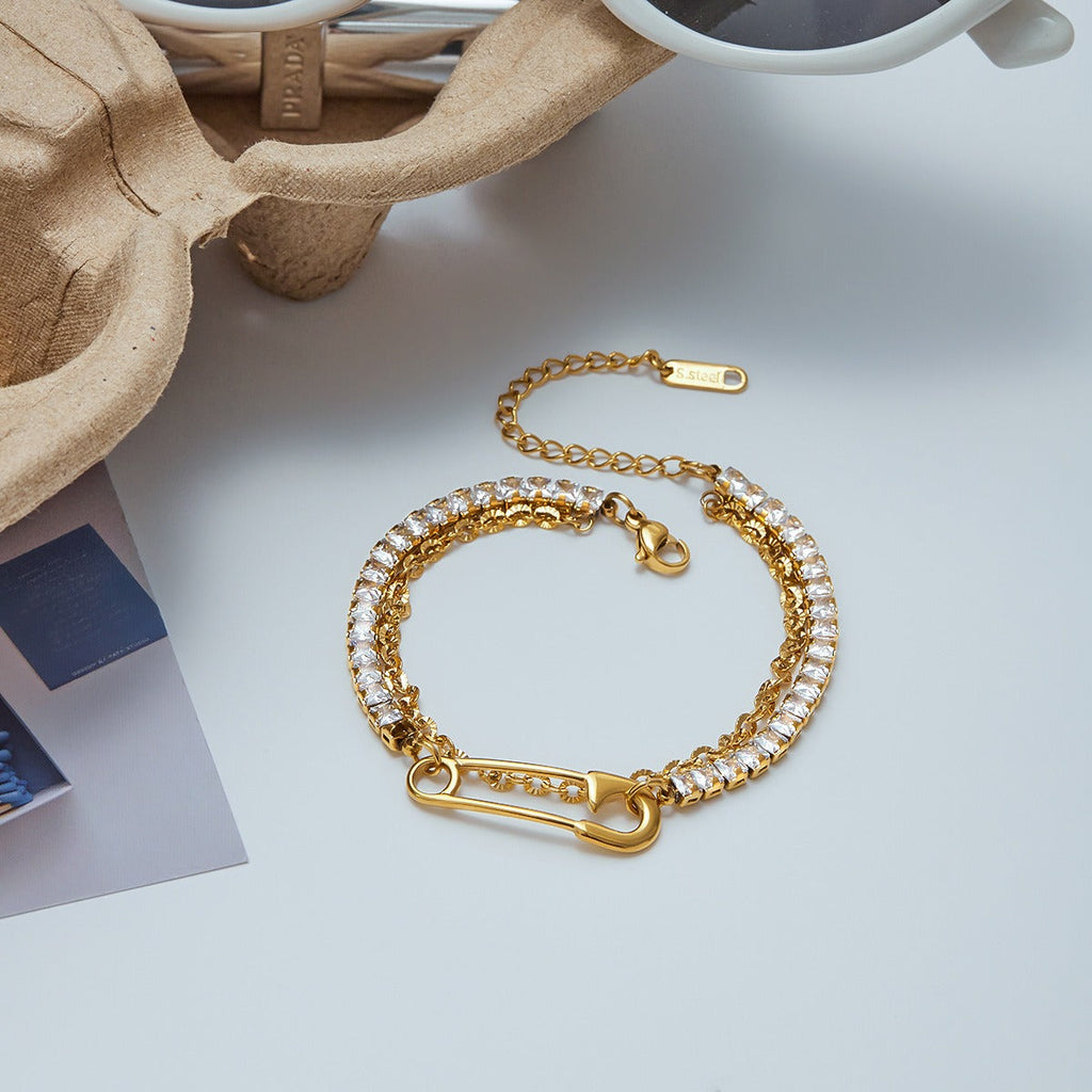 Safety Pin Bracelet