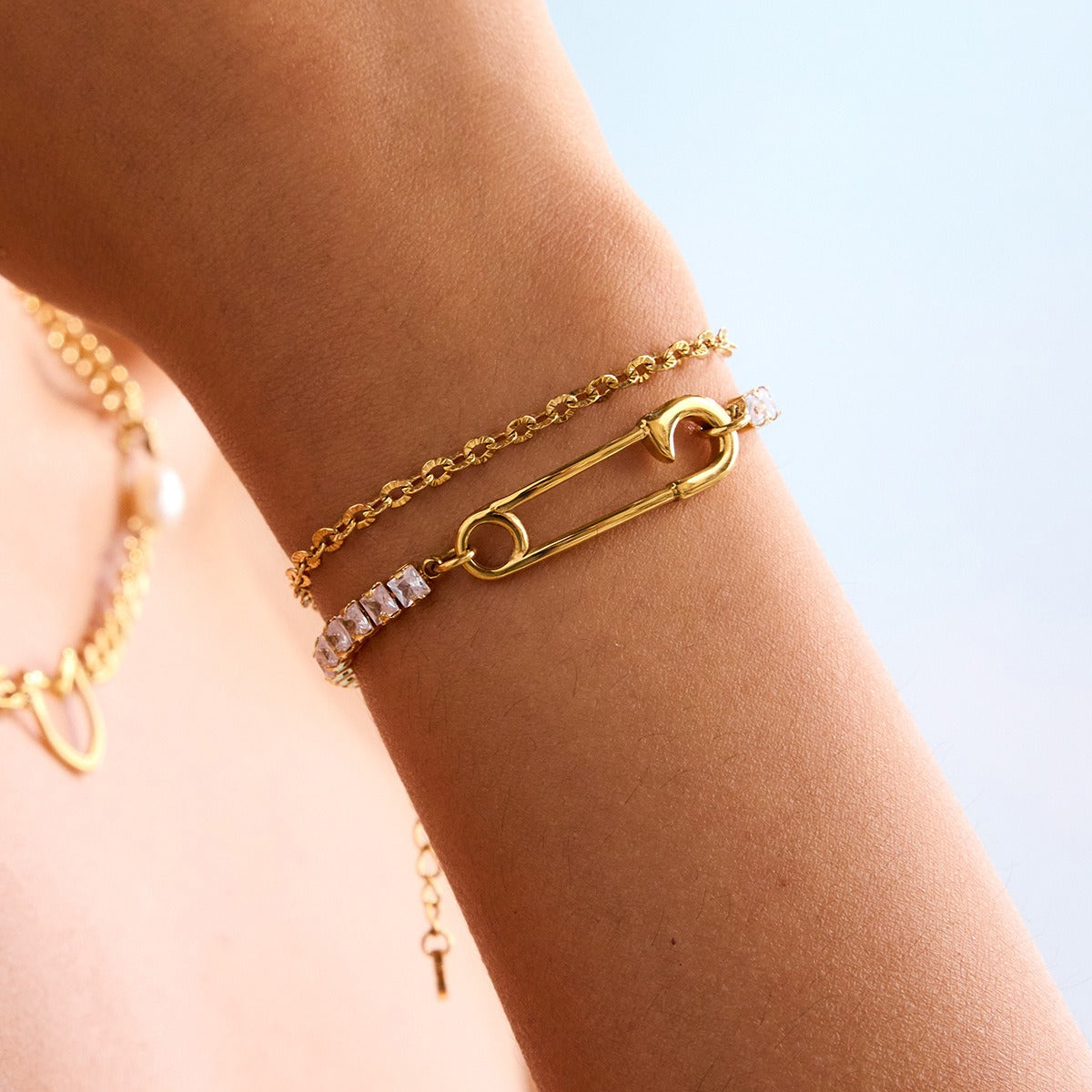 Safety Pin Bracelet