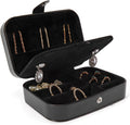 Chic PU Leather Travel Jewelry Box - 2 Layer Portable Organizer for Rings, Earrings, Necklaces & Bracelets