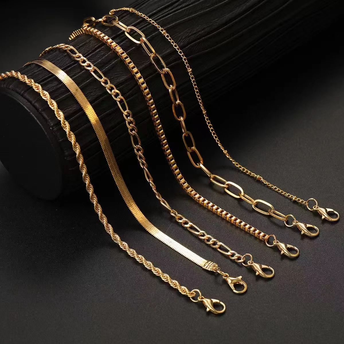 Womens Set Multi-layer Chain Minimalist Bracelet
